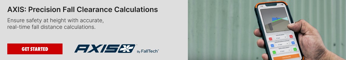 AXIS: PRecision Fall Clearance Calculations. Ensure Safety at height with accurate real-time Fall Distance Calculations. Click here to get started.